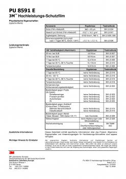 3M™ Lackschutzfolie PU 8591E Steinschlagschutz transparent, 350my dick, 122cm x 16,5m